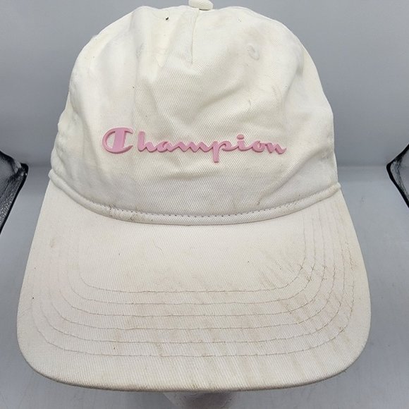 Champion Womens Hat Cap White Pink Casual Adjustable Lightweight Outdoors main image 8